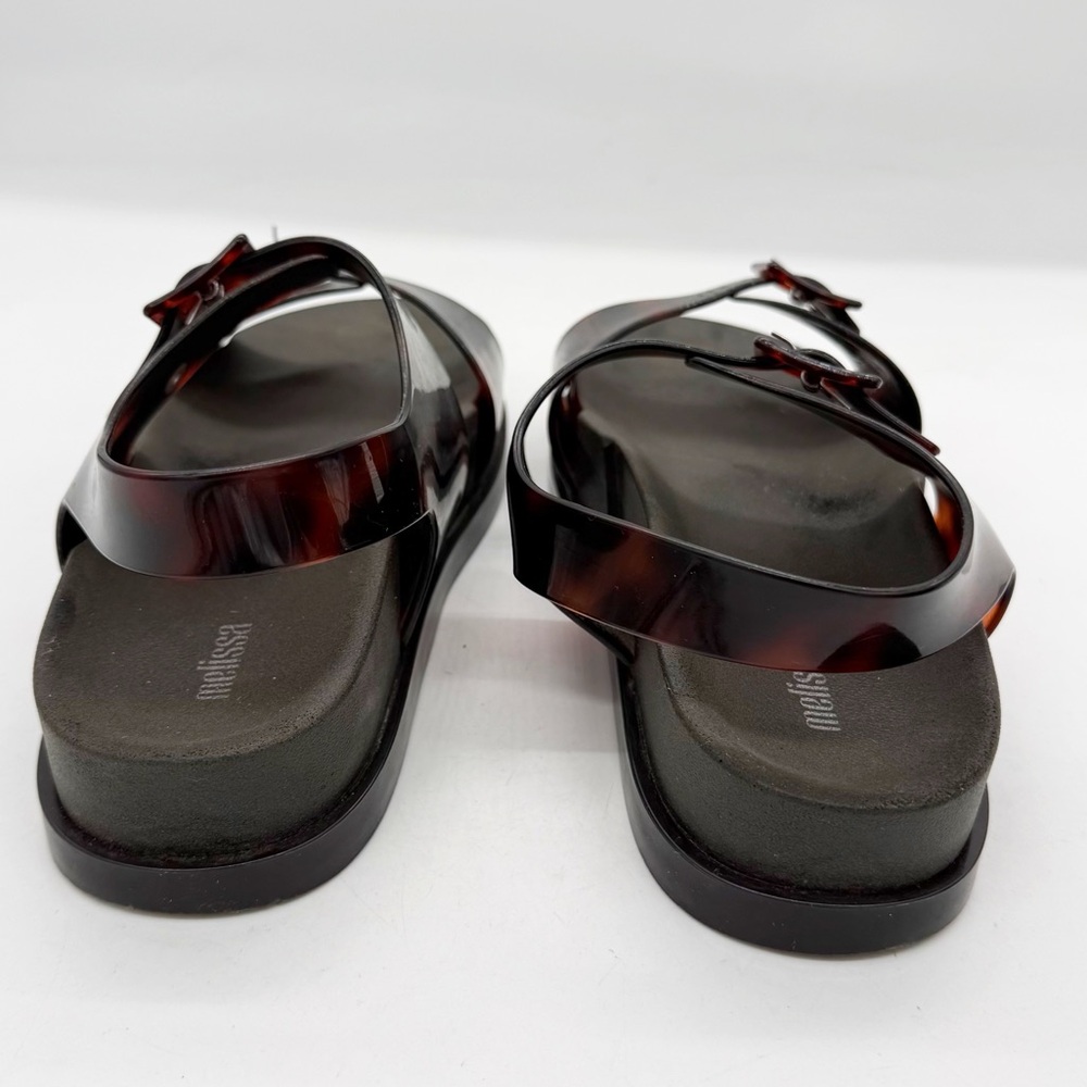 Melissa Wide Platform Tortoise Shell Strap Jelly … - image 6
